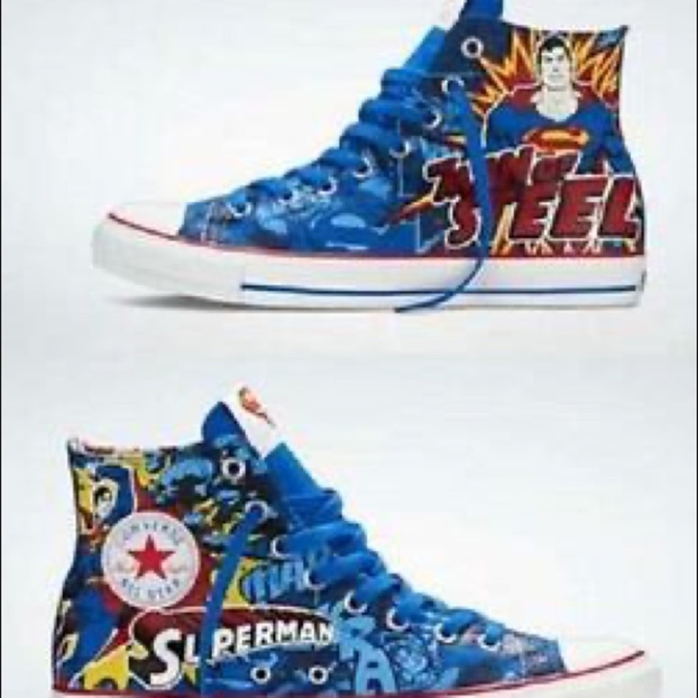Converse Blue Superman Athletic Shoes